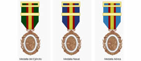 Medalla militar: Medalla del Ejército, Naval y Aérea